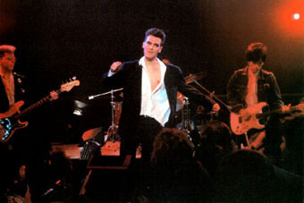 Les Smiths en concert en 1985